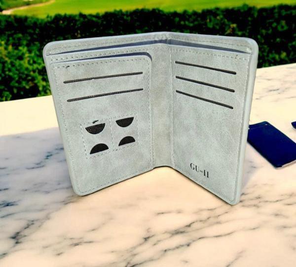 Premium Leather Wallet with Monogrammed 'M' Design
