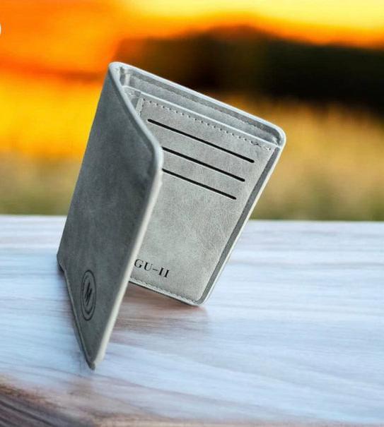Premium Leather Wallet with Monogrammed 'M' Design