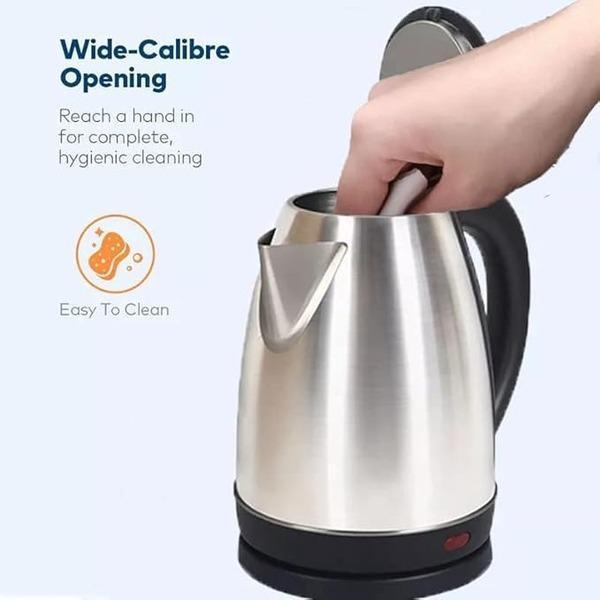 Electric Kettle Stainless Steel Fast Boil Silver