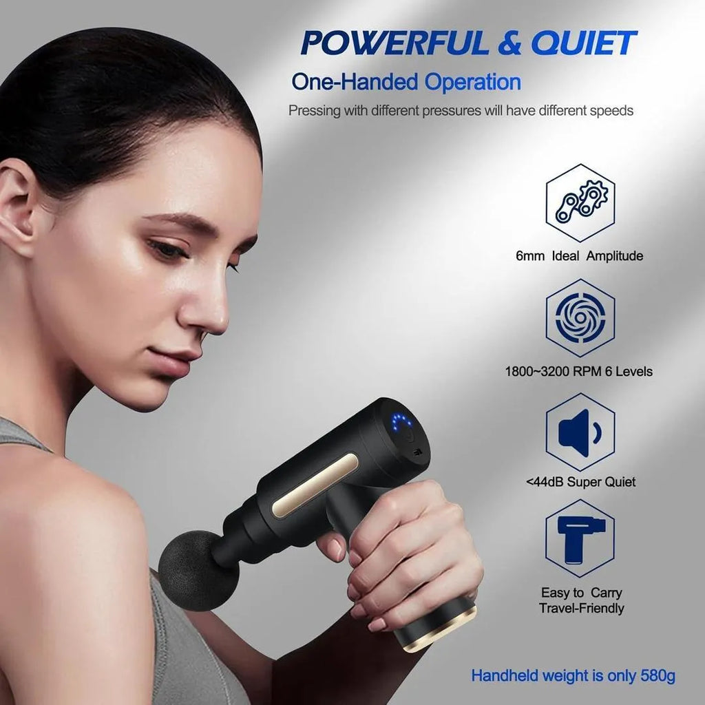 Rechargeable Mini Massager Gun for Shoulder & Muscle Relief