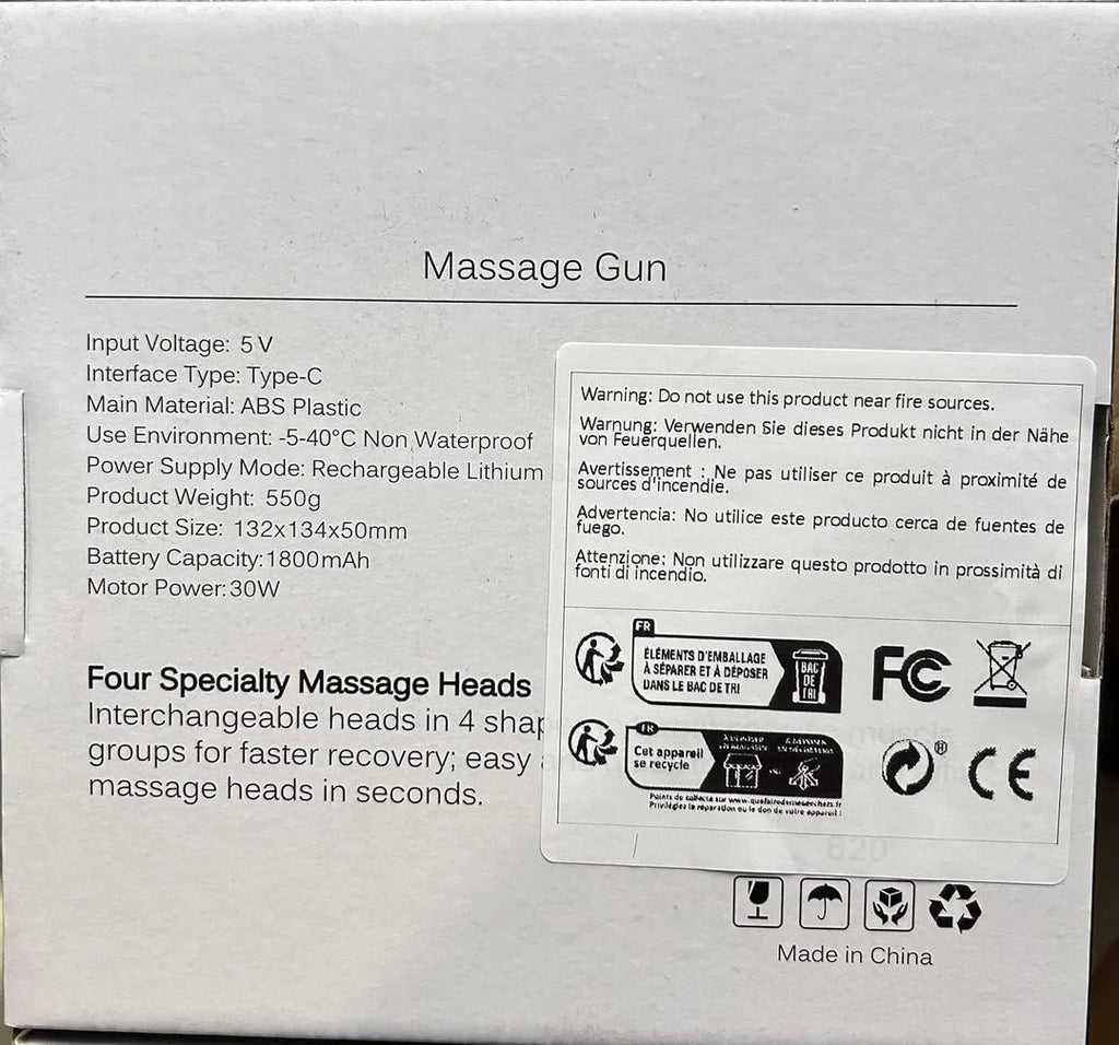 Rechargeable Mini Massager Gun for Shoulder & Muscle Relief