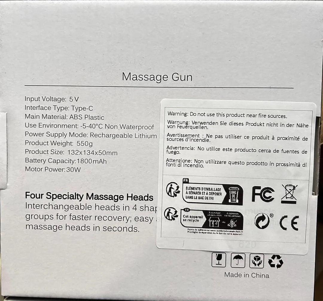 Rechargeable Mini Massager Gun for Shoulder & Muscle Relief