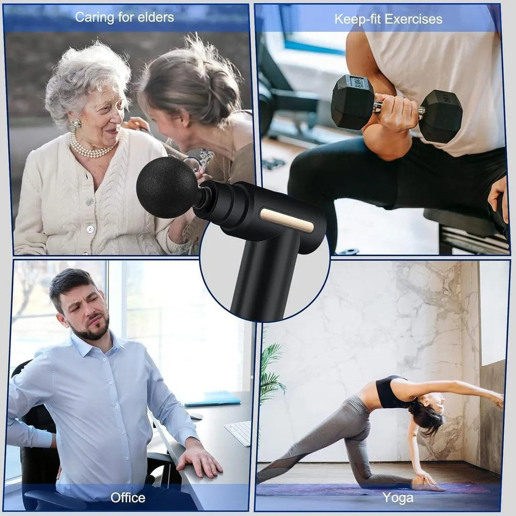 Rechargeable Mini Massager Gun for Shoulder & Muscle Relief