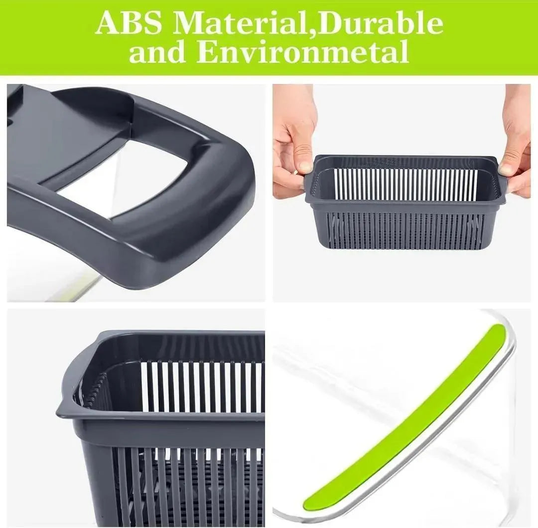 16-in-1 Vegetable Cutter ABS Plastic Multi-Use Kitchen Tool