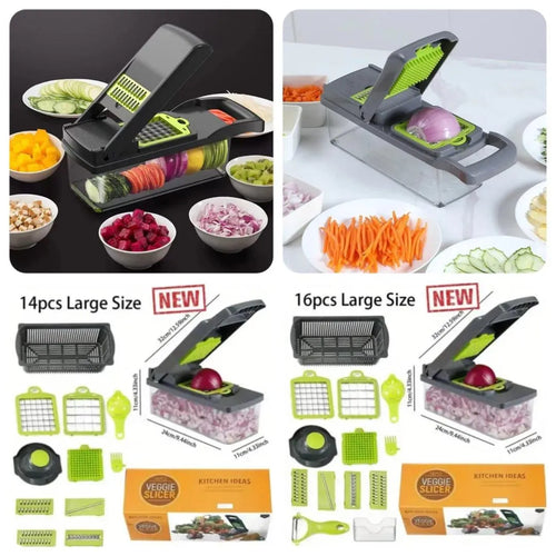 16 in 1 Vegetable Slicer Cutter Multi-Use Kitchen Tool