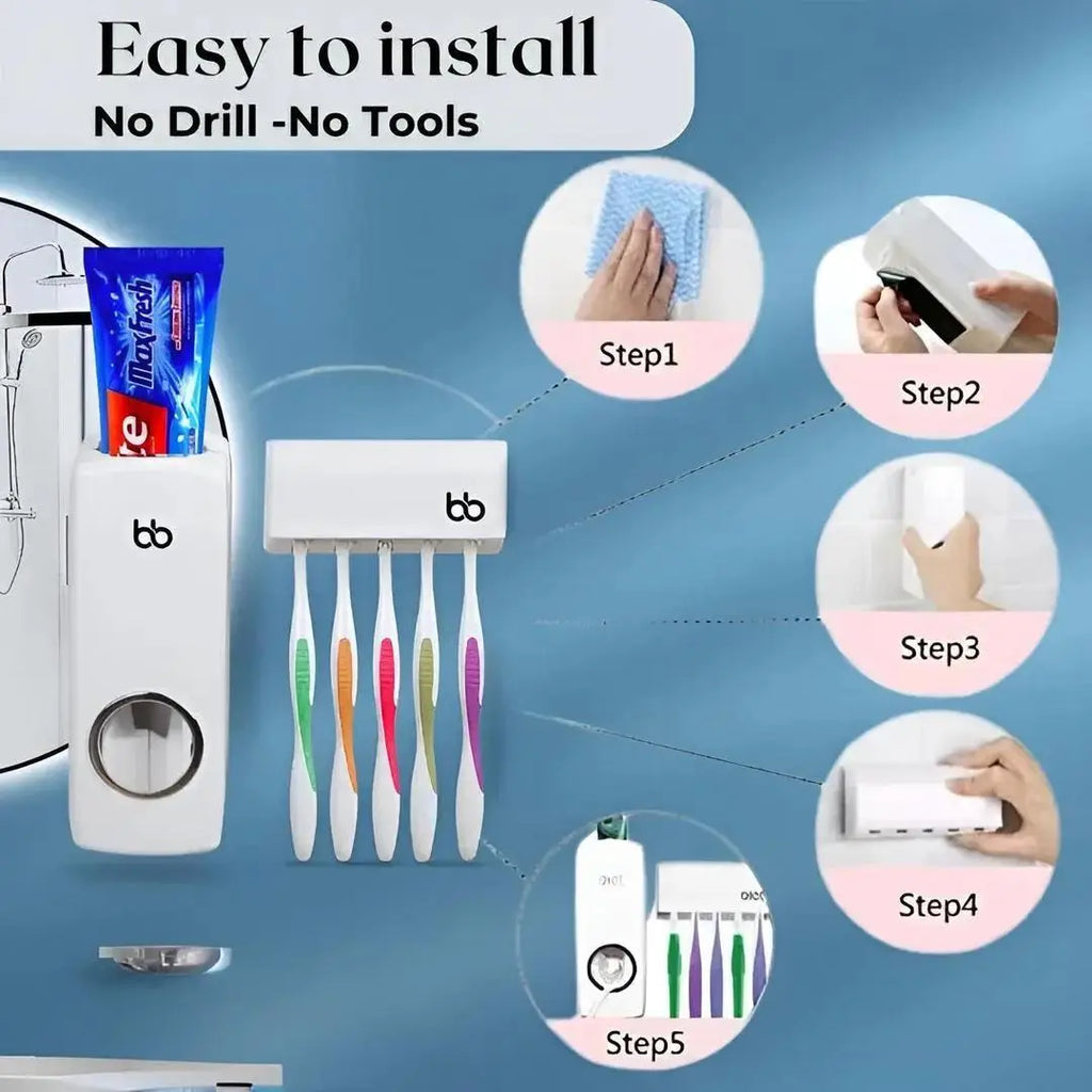 Bathroom Organization Toothpaste Dispenser