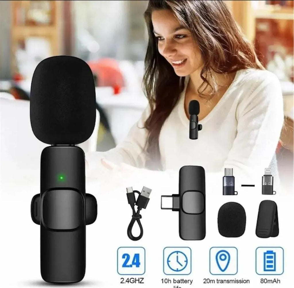 K8 Wireless 3-in-1 Microphone with Noise Reduction