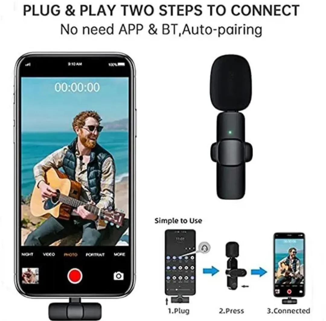 K8 Wireless 3-in-1 Microphone with Noise Reduction