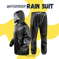 Waterproof Men's Rain Suit Black Full Body