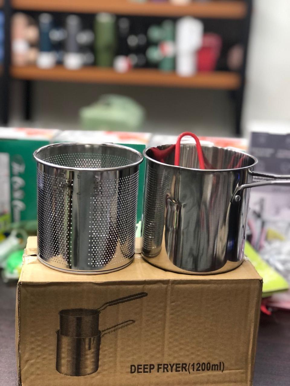 French Fry Basket Holder 304 Stainless Steel 1200ML