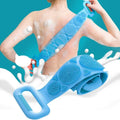Silicone Body Scrubber Blue Double Sided Exfoliator