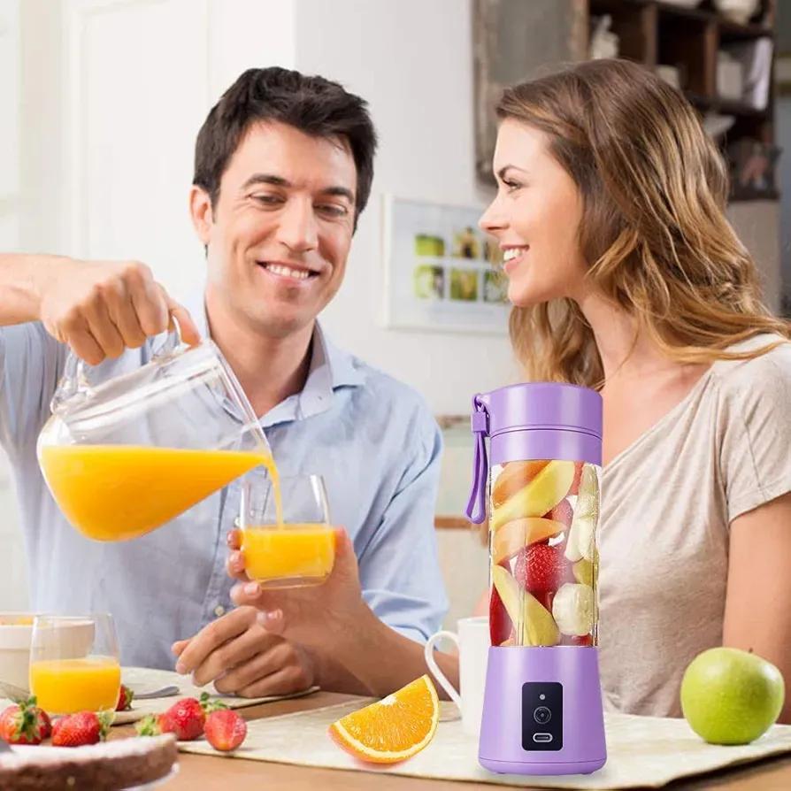 Purple Electric Juicer Blender for Home & Travel